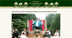 Desktop Screenshot of ithacashakespeare.org