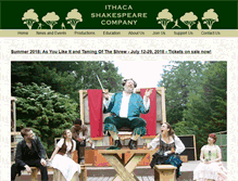 Tablet Screenshot of ithacashakespeare.org